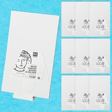 뮤즈 프레임없는 면천 캔버스보드 세로형 R1 사이즈 12x20cm 10개입, 1세트