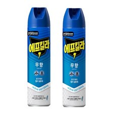 에프킬라 에어로졸 무향 600ml 모기/파리, 2개