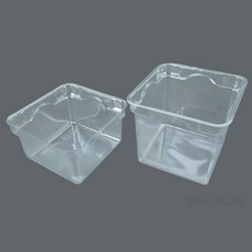 투명 디저트 용기 디저트포장사각용기, 저
