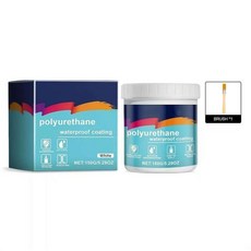 폴리우레탄 방수 코팅 특수 균열 수리 페인트 누수 수리용 코팅 밀봉 접착제 지붕 벽 및 지하실에 적합, White, 1pcs