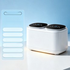 자이클랩 미니듀얼세탁기 세탁기 양말 빨래, 고온 살균 0.5KG x2 전자동 5 모드 실버 이온, 기본 모델명/품번