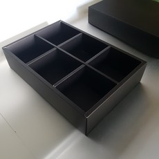 하이패키지 한과박스 6구블랙 10개 - 곶감단지 쌀전병 호두강정명절선물상자