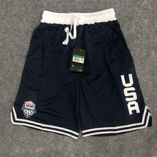 NBA美式籃球褲 雙層網眼速乾五分褲 訓練健身跑步短褲