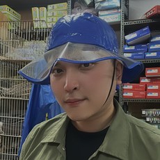 惠爾挺 L-025 圓頂雨帽 台灣製造 工作帽 釣魚帽, 藍色