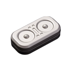 指尖陀螺 舒壓玩具 隨身攜帶 靜音設計 多種玩法, 銀色 貓頭鷹推牌, 1個