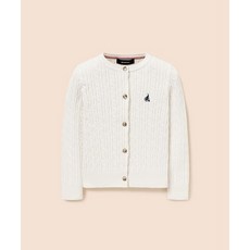 빈폴 키즈 BI615AGE20 Essential 여아 클래식 케이블 카디건 아이보리 1017397