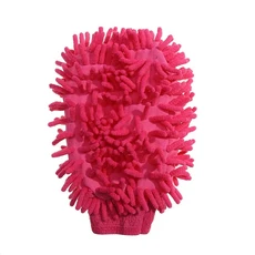 세차 벙어리 셔닐 플러시 물티슈 양면 자동차 청소 도구, 색상: 1. Pink