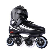 哆哆購 滑輪鞋 溜冰鞋 直排輪 (自由花式) 專業平滑鞋 成人旱冰鞋 過樁 初學 四輪滑 兒童直排溜冰鞋, 1個, 白色單鞋,43