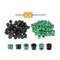 Mtsooning 100개 HVAC 1 4인치 퀵 커플러 충전 개스킷 O 링 고무 씰 밸브 코어 제거 도구 에어컨 냉장 호스용 2018849, Mtsooning 100개 HVAC 1 4인치 퀵 커플