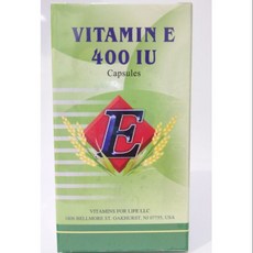 VITAMINS FOR LIFE LLC 維生素 E 400 IU 膠囊, 1個