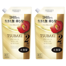츠바키 프리미엄 볼륨 & 리페어 컨디셔너 리필용, 2개, 600ml