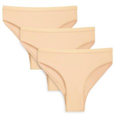 SIAEYINFY 발레 속옷 여아용 심리스 체조 속옷 댄서 베이지 하의 발레리나 3팩 3개 168931