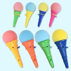 아이스크림 펀치 장난감 어린이 초등 스펀지 볼 놀이 유아 소프트 콘 발사 팡팡 중형 소형, 1. 소형 / 색상랜덤