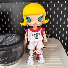 팝마트 몰리 지거 인형옷 인형 의류 피규어 20~22cm크기 BJD 인형 의상, 농구복 3피스 세트(상의+팬츠+신발)-인형불포함