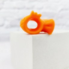 바이올린 활 비올라 새끼 손가락 자세 교정 연습기, 오렌지, 1개