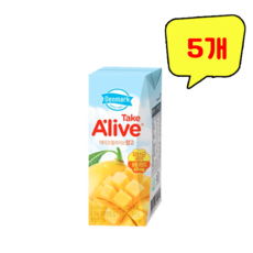 덴마크 테이크 얼라이브 망고, 200ml, 5개
