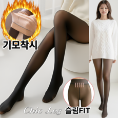 시크레그 겨울 기모 착시스타킹