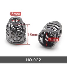 금속 엔드 스토퍼 코드 로프 끝 잠금 매는 밧줄 클립 패스너 배낭 의류, 1개