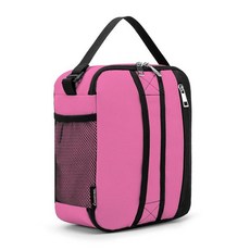 BEIMILY 남성 여성 성인용 런치 박스 사무실 작업 피크닉용 미니 단열 도시락 가방 재사용 가능한 휴대용 도시락 소프트 쿨러 토트백 6캔 백 미니 브라운 4484, Small 448404