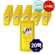 신선한 원더 더치커피 파우치 디카페인, 20개, 1개입, 30ml