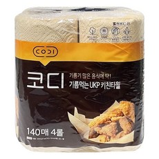 코디 기름먹는 UKP 키친타월 140매 4롤 -O zin+5860hX