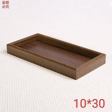長方形木質托盤, 胡桃色,長方形 長10*寬30高3, 1個