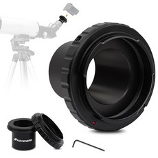 Astromania 천체 사진용 망원경 사진 카메라 어댑터 T 어댑터(T-마운트) 및 T2 링 3.2cm(1.25인치) 액세서리 42mm Pentax-K SLR/DSLR 천문