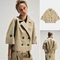 자라 여름 크롭 트렌치코트 ZARA