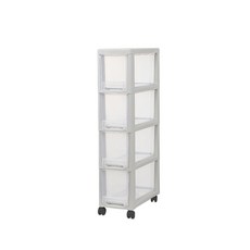 【dayneeds】日系夾縫隙縫櫃, 四層, 1個