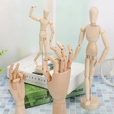 원밀스토어 우드 관절인형 구체관절, 11cm, 1개
