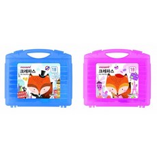 모나미 모니주 크레파스 18색 여아용, 1개