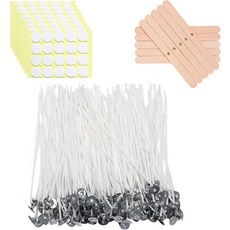 양초 제작을 위한 오베코 프리 왁스 코튼 캔들 심지 6인치 80Pcs 천연 코어, 8IN-160pcs