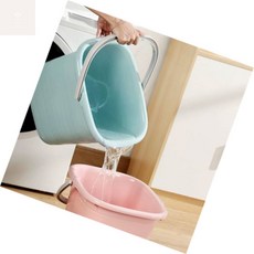 후니곳간 손잡이 뚜껑 다용도 바스켓 양동이 3size 뚜껑양동이, 오시미 바케스 (중 블루)