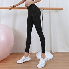 슬림핏 하이웨스트 9부 레깅스 S 여성 요가복