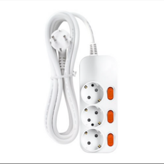 [국내생산] 대성 멀티탭 가정용 일반 절전 개별 2구 3구 4구 5구 6구 1M 1.5M 2M 2.5M 4M 4.5M 과부하차단 통합 스위치 안전 접지 사무실 긴 플러스탭 콘센트, 개별/3구/화이트, 1개