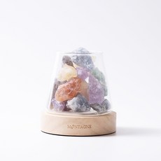 【Montagne】七彩石 綜合。全效 富士山水晶擴香組 精油可選, 1個, 薰衣草10ml