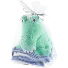 Carter's 嬰幼兒動物款式洗澡巾 沐浴玩偶, 1個