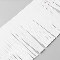 PU 가죽 스웨이드 벨벳 프린지 태슬 가죽 재봉 트리밍 DIY 가방 신발 스커트 드레스 크래프트, 1개, 화이트 249