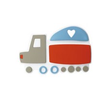 優生 咀嚼訓練咬咬固齒器 訓練啃咬能力 舒緩長牙不適 童話城堡/趣味卡車, 1個, 趣味卡車