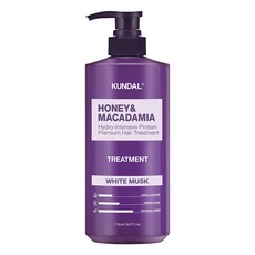 쿤달 허니앤 마카다미아 헤어 트리트먼트(화이트머스크향) 718ml, 1개