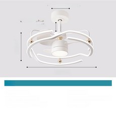 pick 작은방실링팬 조명 미니 거실 선풍기 실링팬, 항공 알루미늄 고풍량 A 60cm 6단 C