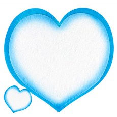 [팔마누] 초등만들기 유아만들기 만들기수업 펠트 하트판 신형 투톤 하늘