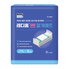 레디홈 위생 깔개매트 환자용 안심 위생패드, 1개, 대형, 5개입