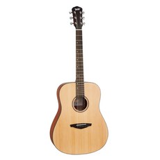 Veelah VDSM 雲杉民謠木吉他，初學者適用，音色清亮，結構穩定耐用，輕巧便攜, 1個