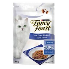 팬시피스트 어덜트 고양이 건식사료, 참치+새우, 450g, 2개