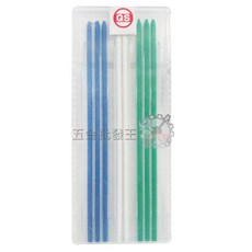 QS 乾性長效自動筆芯 乾濕兩用 木工筆工程筆劃記筆芯, 1個, 藍/白/綠