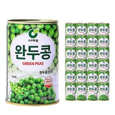푸드올마켓_ 스위트웰 완두콩 400g 한박스 (400g x 24ea), 24개