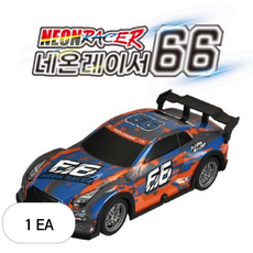 데이비드토이 네온레이서 66 어린이RC완구, 혼합색상, 1개