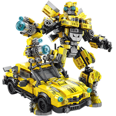 [알꿀밤-호환블럭-캐릭터] E범블비 2in1로봇 자동차, 1개