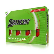 스릭슨 소프트 필 브라이트 무광 골프공 정품 2피스 43mm, 레드, 12개입, 1개